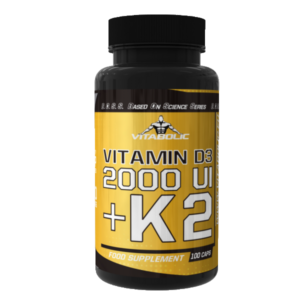 Vitamina D3 (2000 UI) + K2 (200 mcg) (Vitabolic)